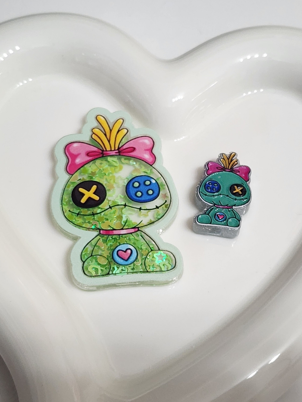 Doll Shaker Flatback Focal Bead Badge Crafts Keychain Magnet Jewelry Making Sti